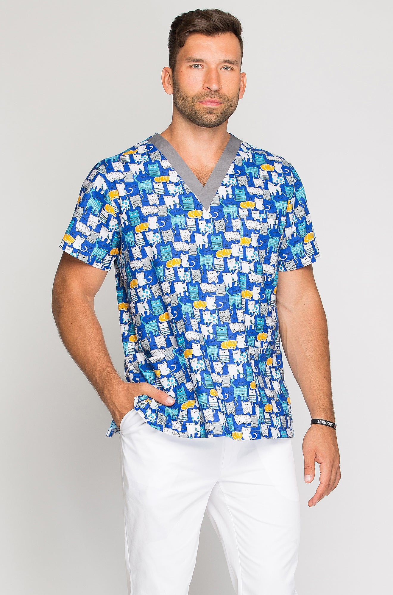 Bluza medyczna męska - Kocia Ferajna