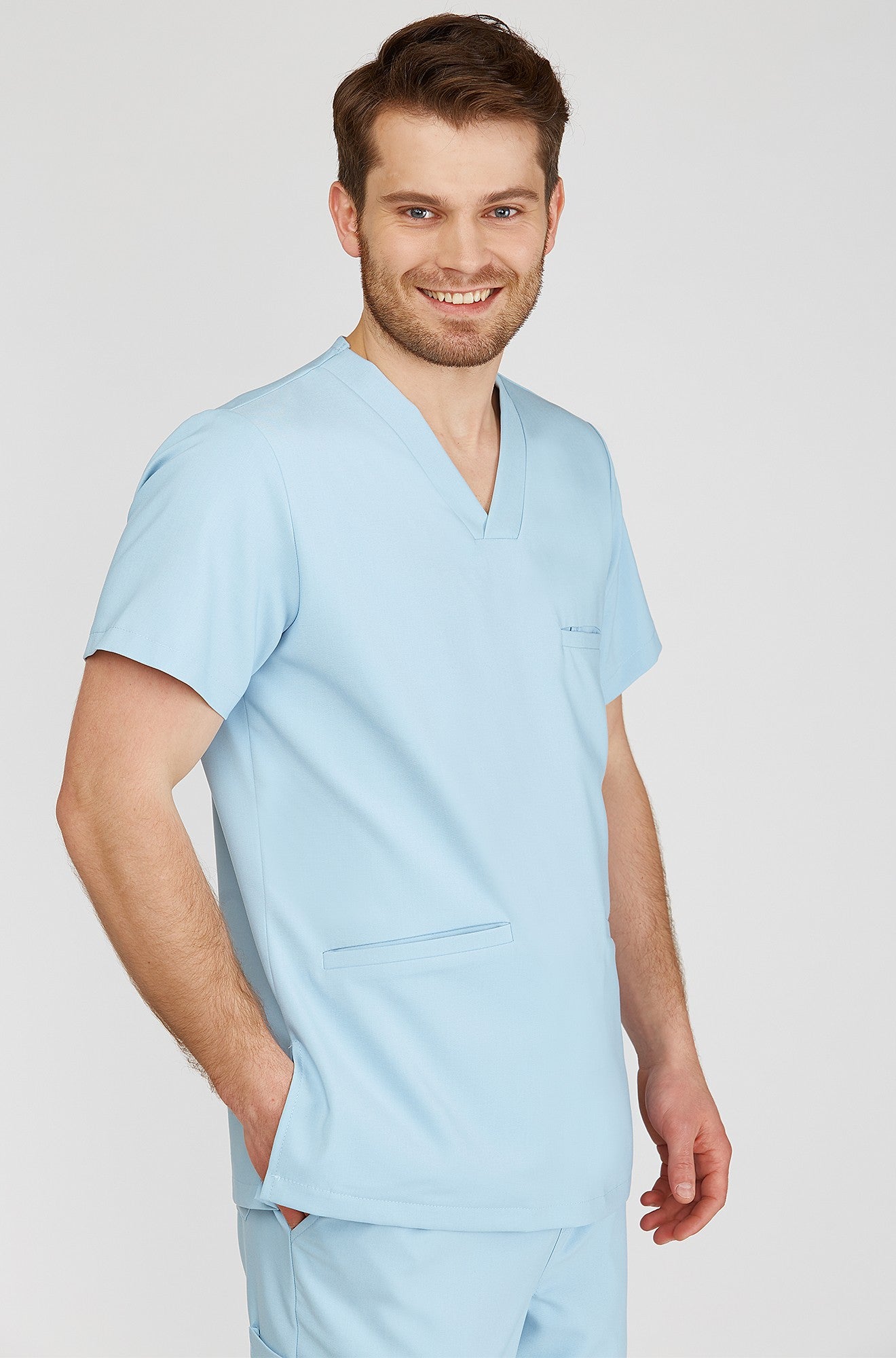 Men's medical sweatshirt LOGAN - DREAM BLUE