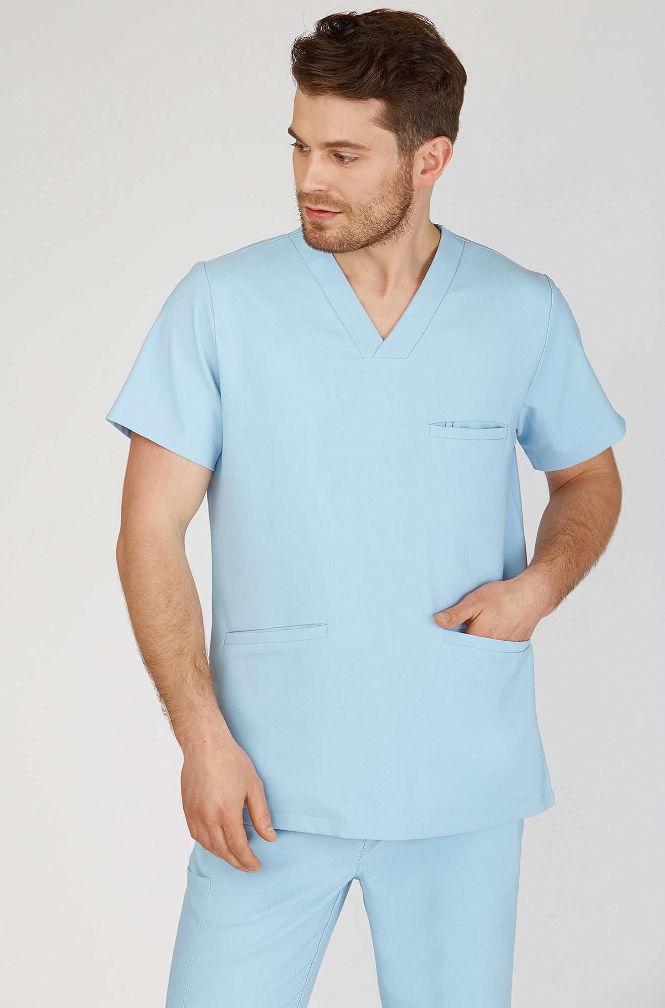 Men's medical sweatshirt LOGAN - DREAM BLUE