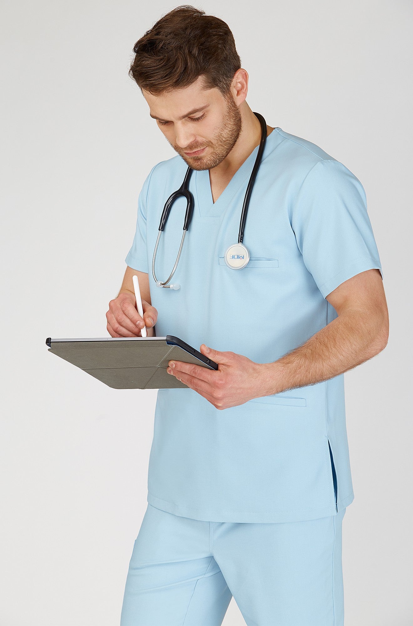 Men's medical sweatshirt LOGAN - DREAM BLUE