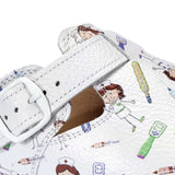 NURSE leather medical clogs