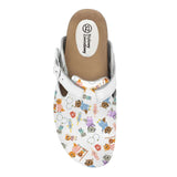 Pediatrician leather medical clogs