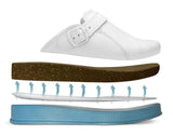 Pediatrician leather medical clogs