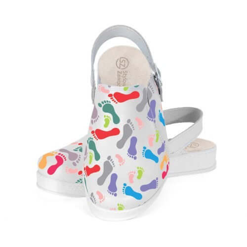 Leather medical clogs PODOLOG