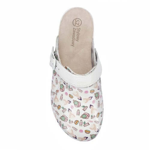 Leather medical clogs KOSMETOLOG