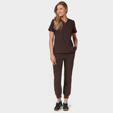 Bluza medyczna EMILY scrubs - DARK CHOCOLATE