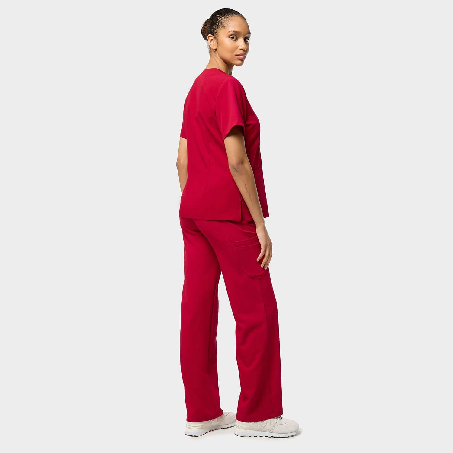 Bluza medyczna EMILY scrubs - RED CHERRY