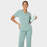 Bluza medyczna EMILY scrubs - SAGE GREEN