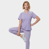 Bluza medyczna EMILY scrubs - SOFT LILAC