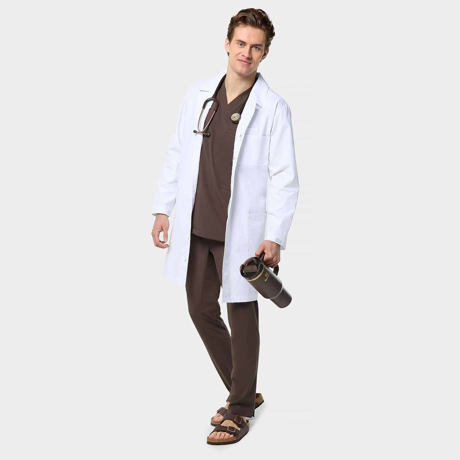 Fartuch medyczny męski - WHITE