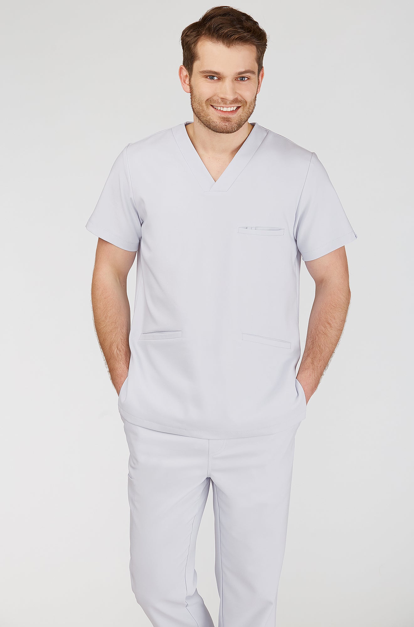 Bluza medyczna męska LOGAN Szara