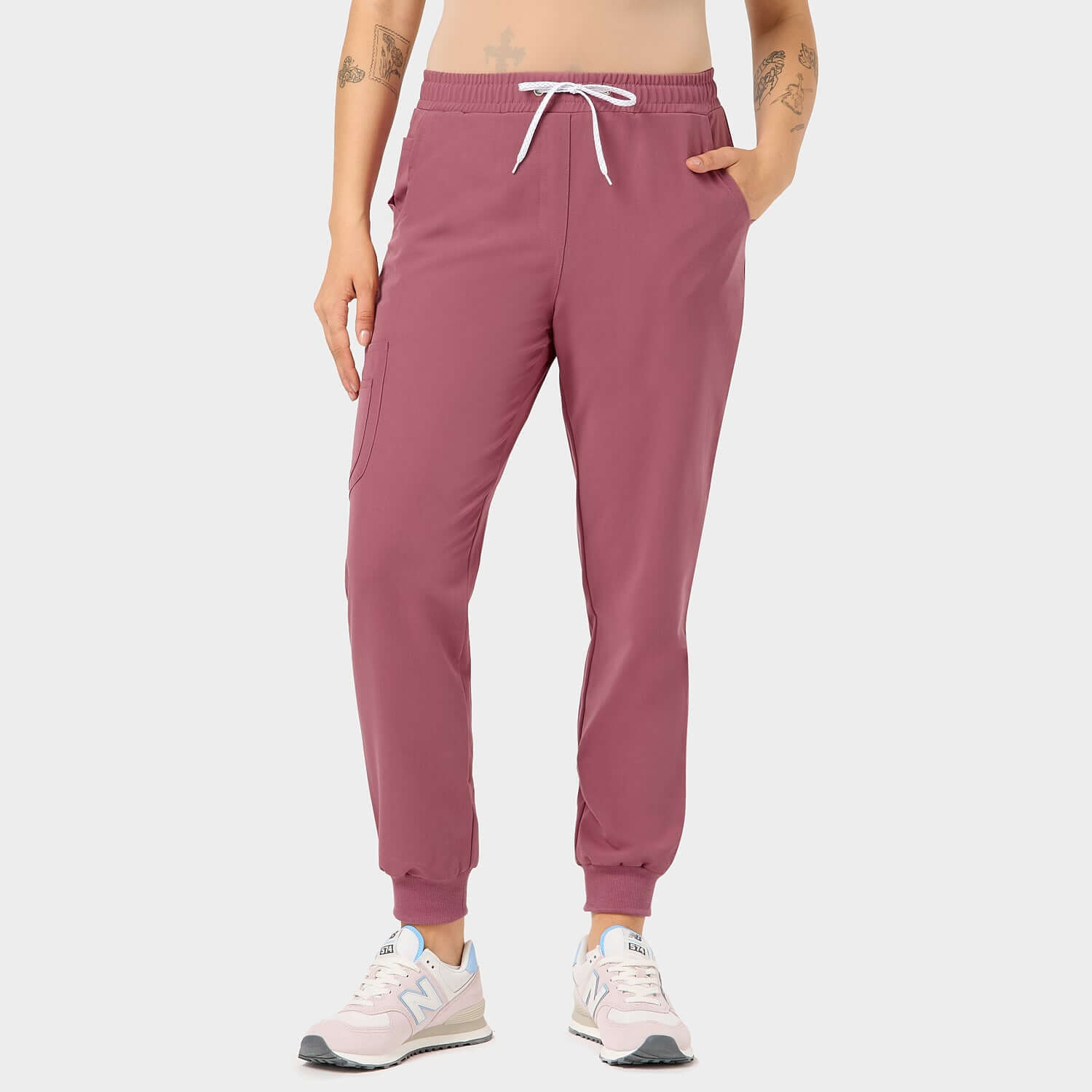 Spodnie medyczne joggery - WILD ROSE