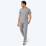Bluza medyczna męska LOGAN - MISTY GREY