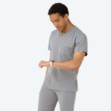 Bluza medyczna męska LOGAN - MISTY GREY