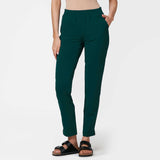 Spodnie medyczne damskie - MOSS GREEN