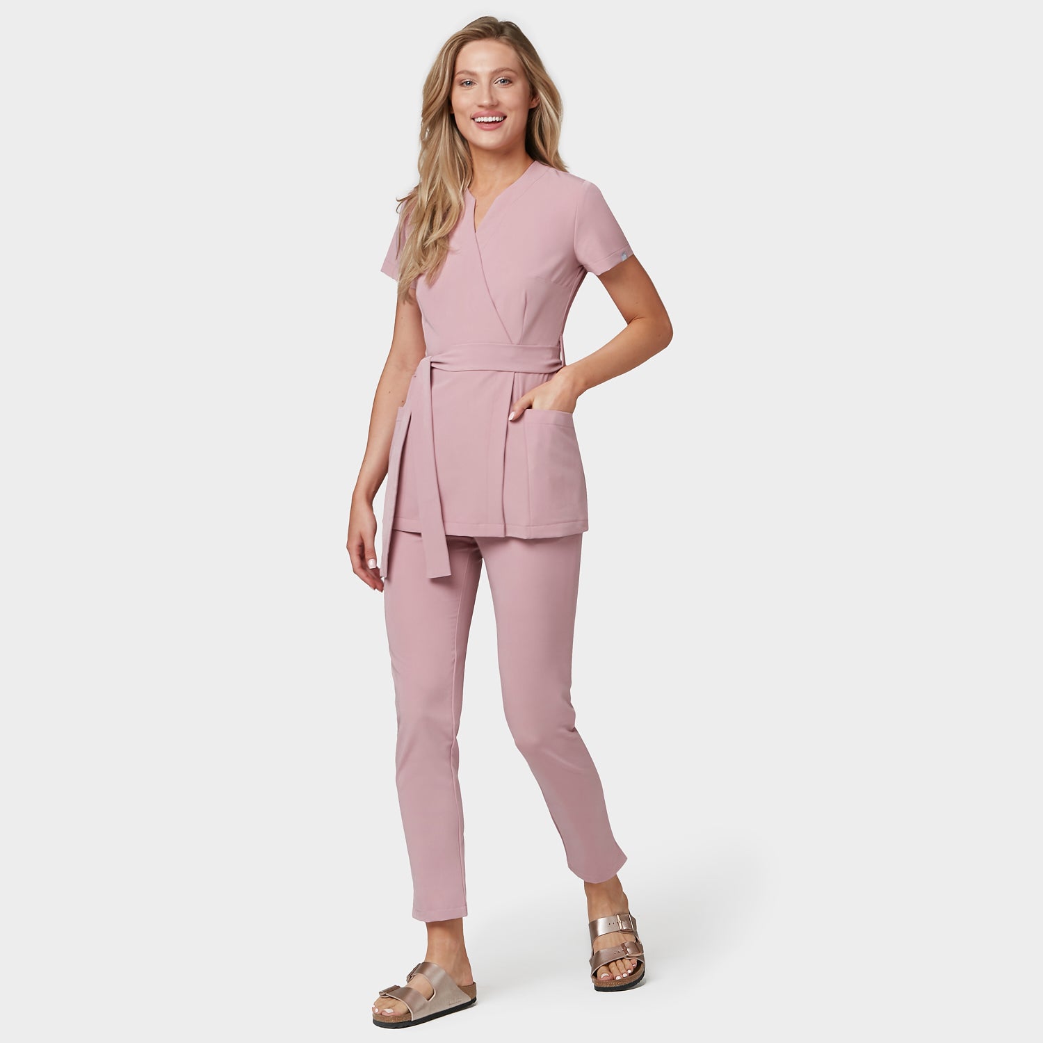 Medical apron SOPHIA - BLOSSOM PINK