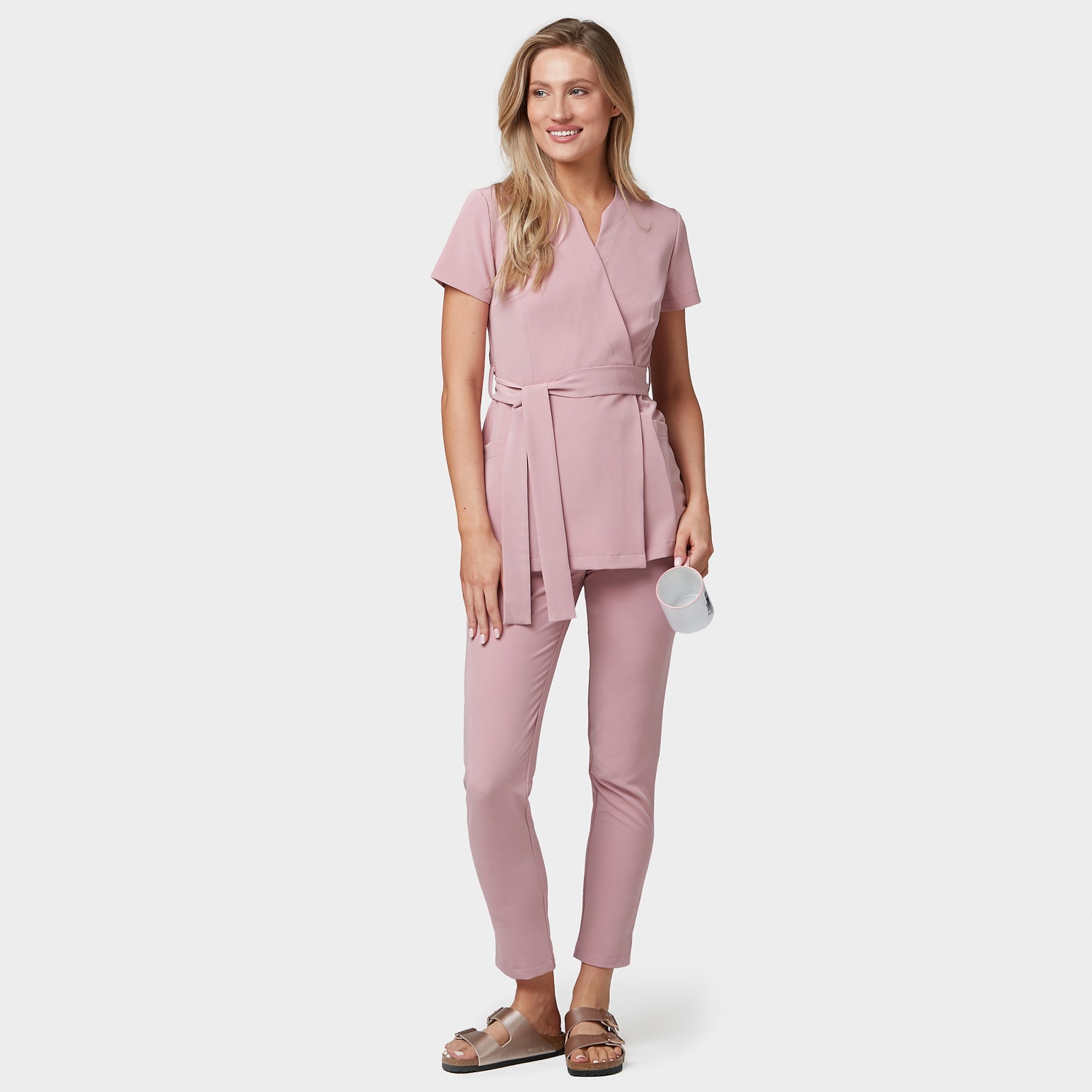 Medical apron SOPHIA - BLOSSOM PINK