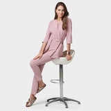 SOPHIA medical apron, 3/4 sleeves - BLOSSOM PINK