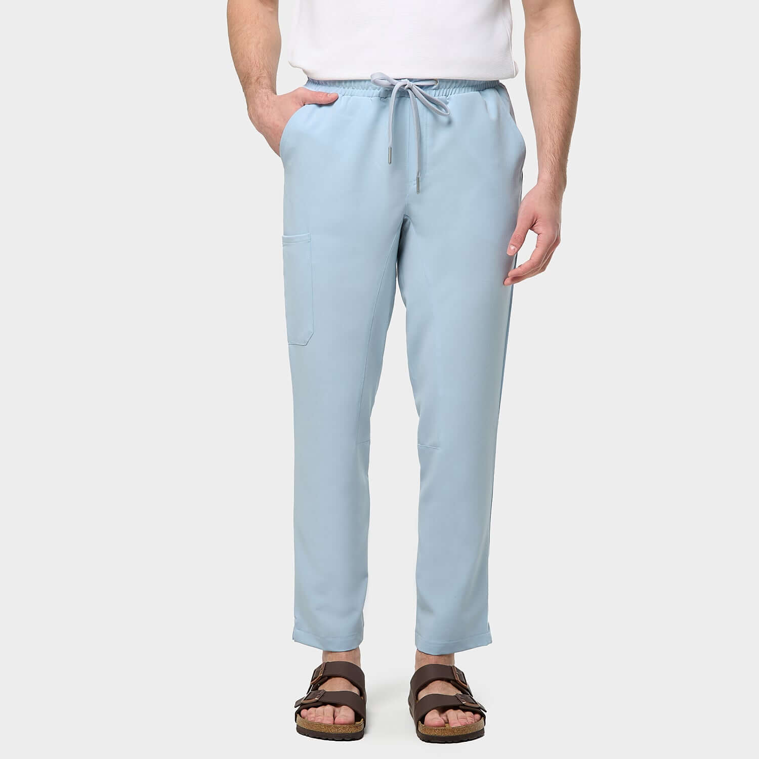 Spodnie medyczne męskie BABY BLUE
