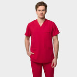 Bluza medyczna męska LOGAN - RED CHERRY