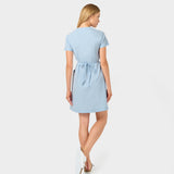 Wiązana sukienka medyczna KATE w kolorze Baby Blue