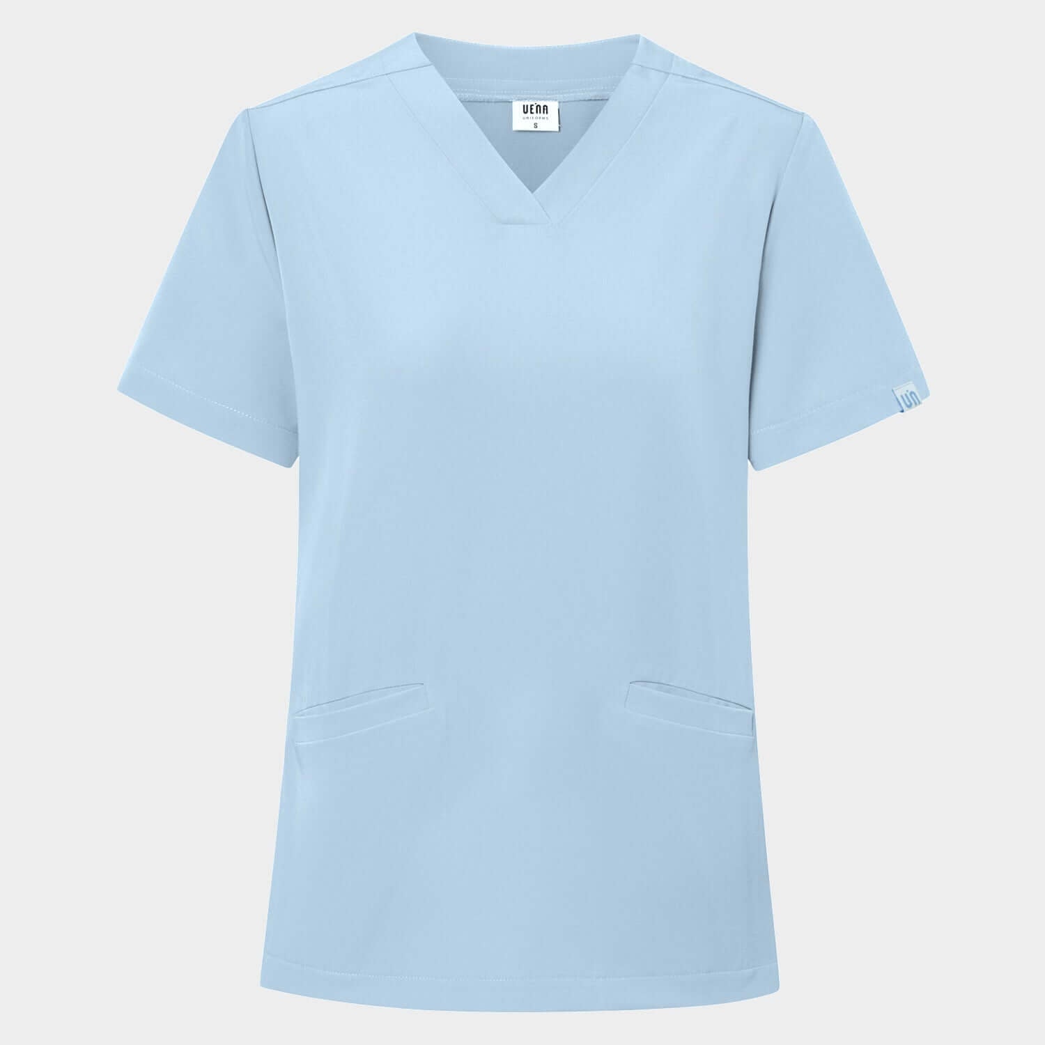 Bluza medyczna Emily w kolorze Baby Blue – packshot produktu.