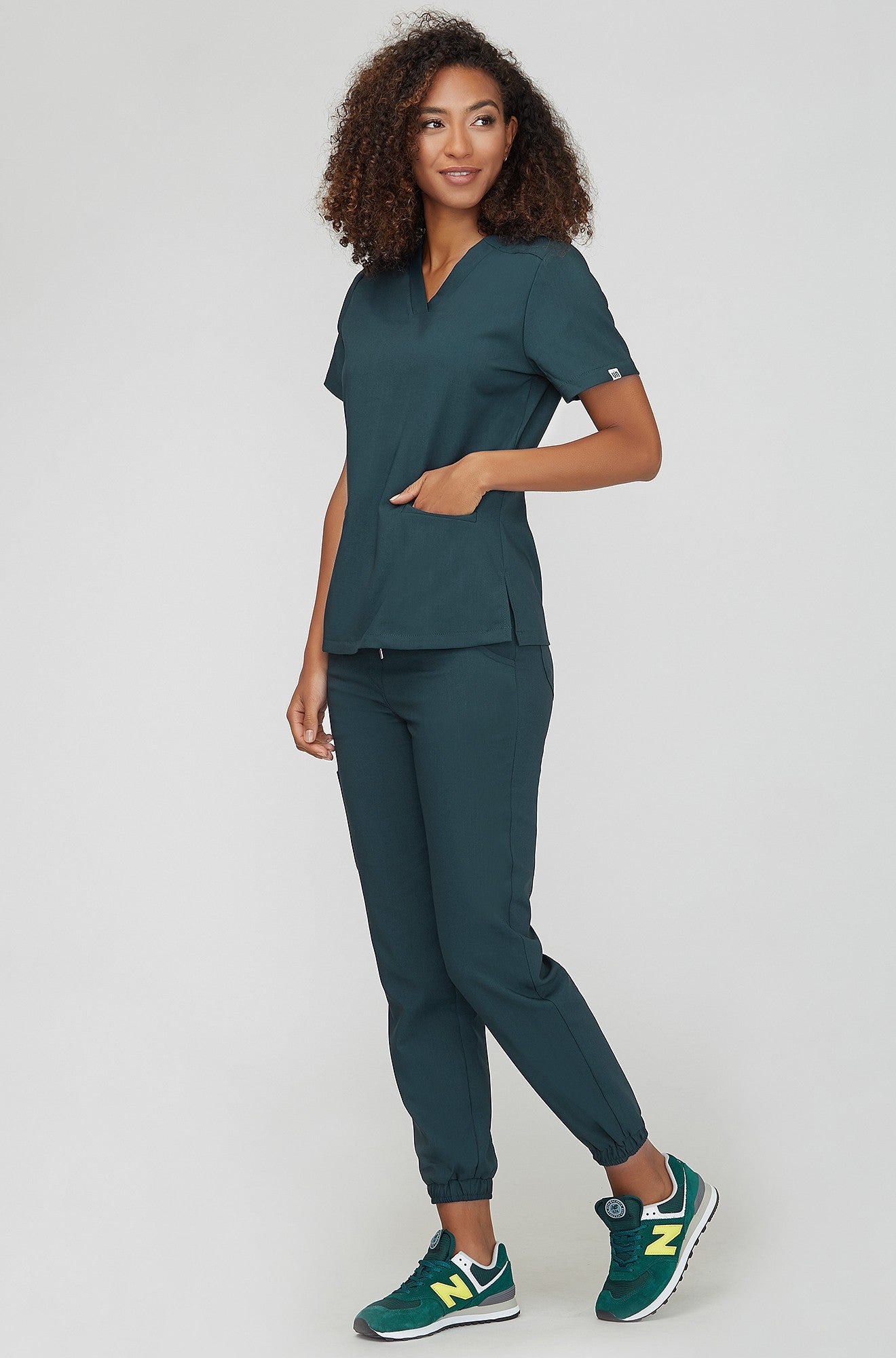 Bluza medyczna EMILY scrubs - FOREST GREEN