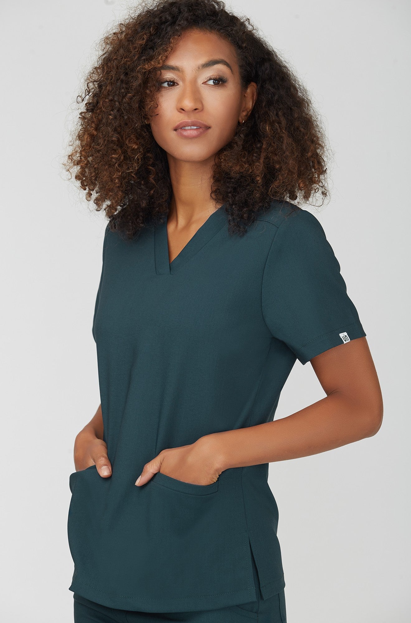 Bluza medyczna EMILY scrubs - FOREST GREEN