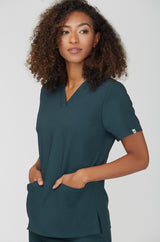 Bluza medyczna EMILY scrubs - FOREST GREEN