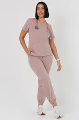 Bluza medyczna EMILY scrubs - DUSTY PINK