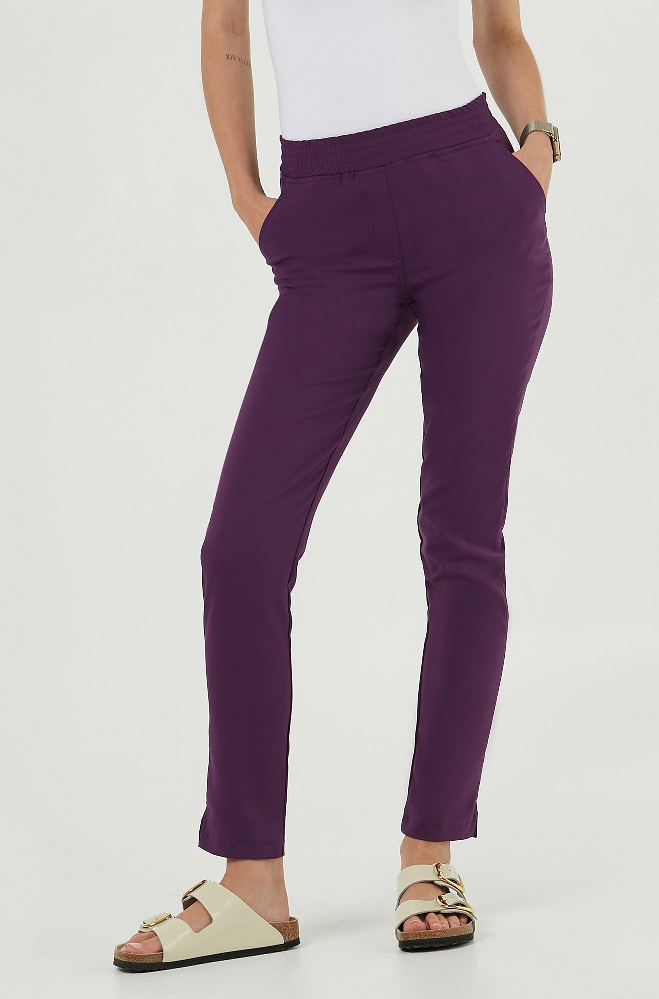 Women's medical trousers - ROYAL PLUM