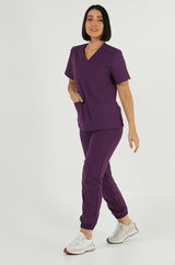EMILY scrubs medical sweatshirt - ROYAL PLUM