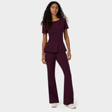 Medyczna bluza damska w kolorze burgundowym