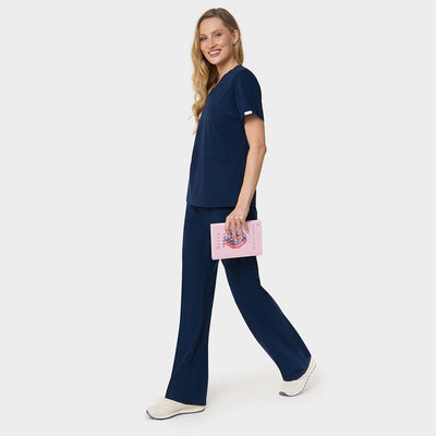 EMILY scrubs medical sweatshirt - NAVY