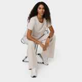 Bluza medyczna Gaja crop w kolorze NUDE