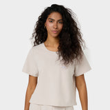 Gaja bluza medyczna o pudełkowym kroju NUDE