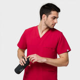 Bluza medyczna męska LOGAN - RED CHERRY