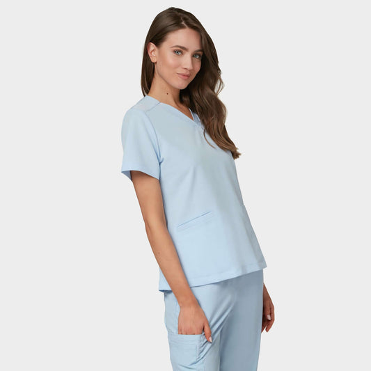 EMILY scrubs medical sweatshirt - BABY BLUE