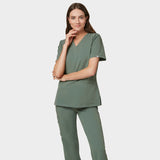 Bluza medyczna EMILY scrubs - EUCALYPTUS GREEN