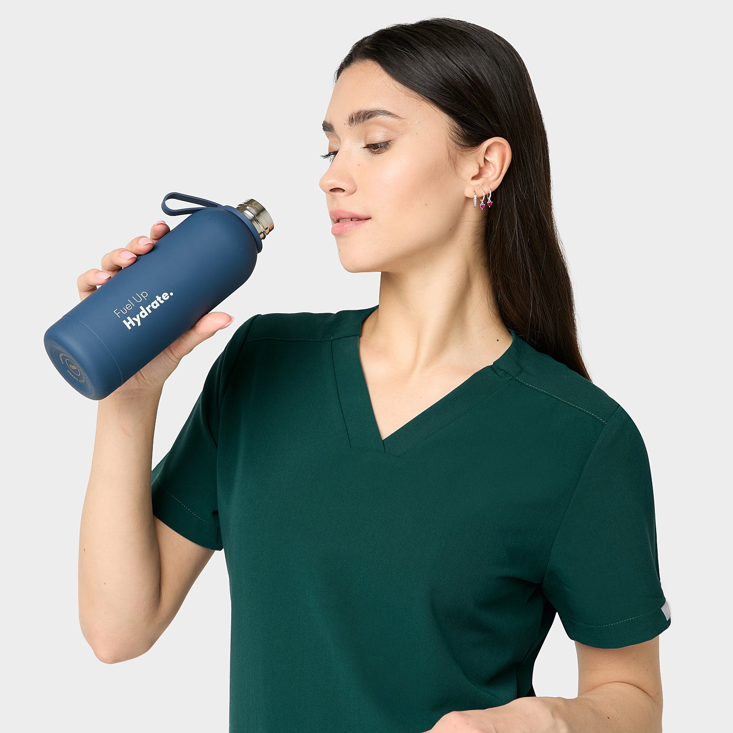 Bluza medyczna EMILY scrubs -MOSS GREEN