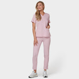 EMILY scrubs medical sweatshirt - PASTEL PINK