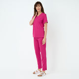 EMILY scrubs medical sweatshirt - RASPBERRY SORBET