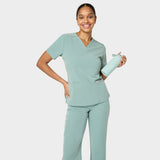 Bluza medyczna EMILY scrubs - SAGE GREEN