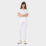 EMILY scrubs medical sweatshirt - WHITE