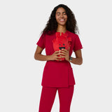 KATE Medical Apron - RED CHERRY