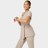 Fartuszek medyczny wiązany SOPHIA - LATTE