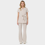 Fartuszek medyczny wiązany SOPHIA - NUDE