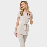 Fartuszek medyczny wiązany SOPHIA - NUDE