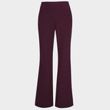 Spodnie medyczne damskie flare BURGUNDY