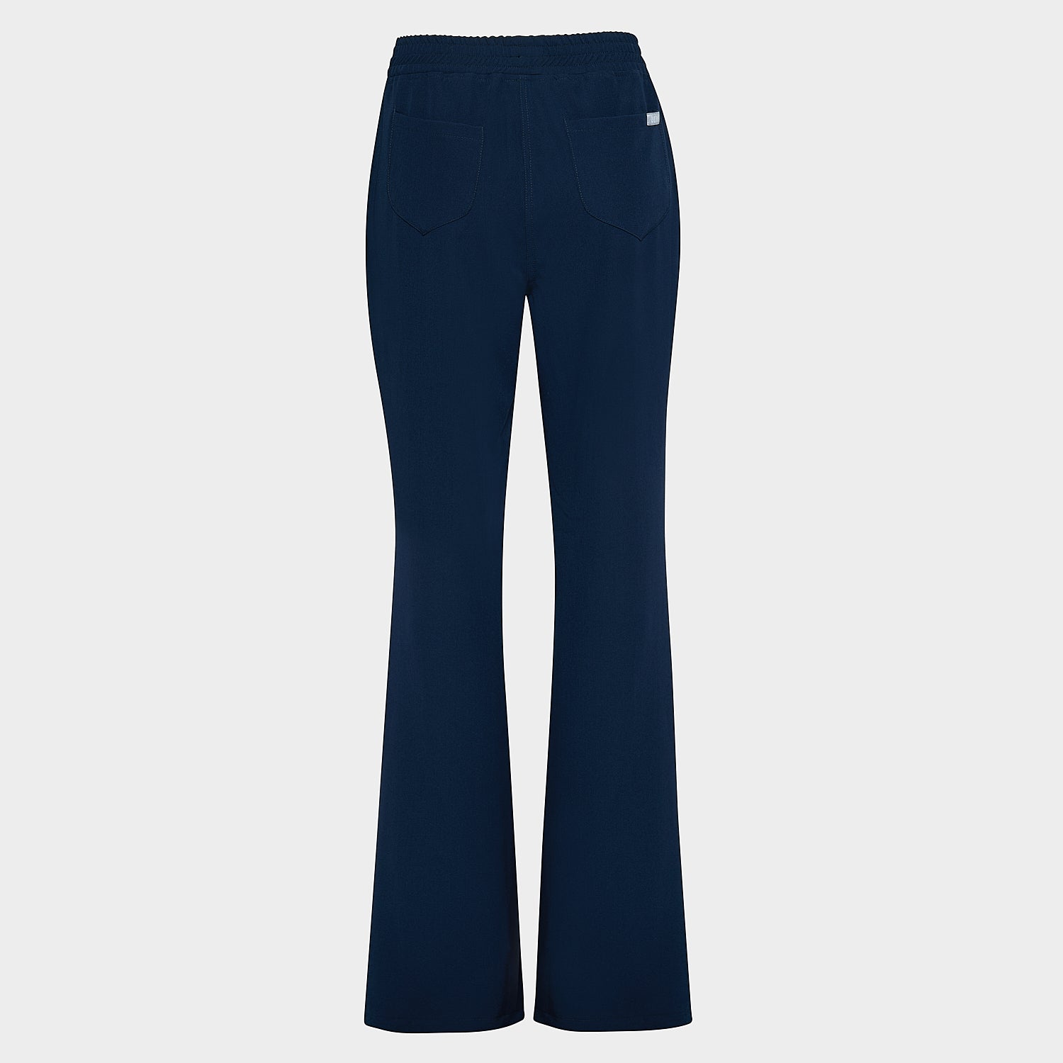 GRANATOWE SPODNIE MEDYCZNE FLARE VENA UNIFORMY TYŁ